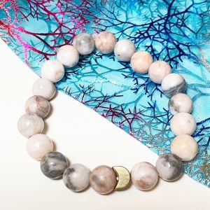🎋PInk Zebra Jasper “CALMING” Bracelet